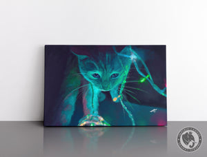 Cuadro Decorativo D042 - Gato Iluminado