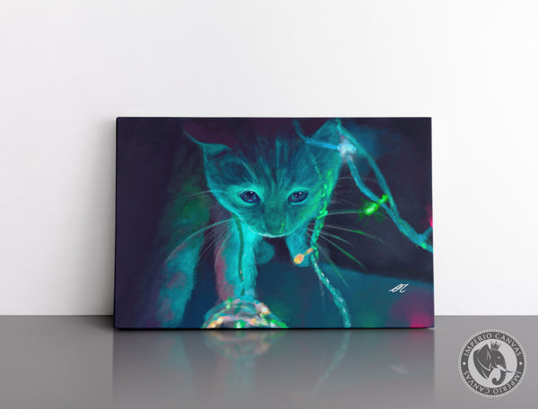 Cuadro Decorativo D042 - Gato Iluminado