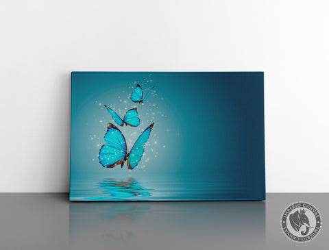 Cuadro Decorativo D048 - Mariposas Azules