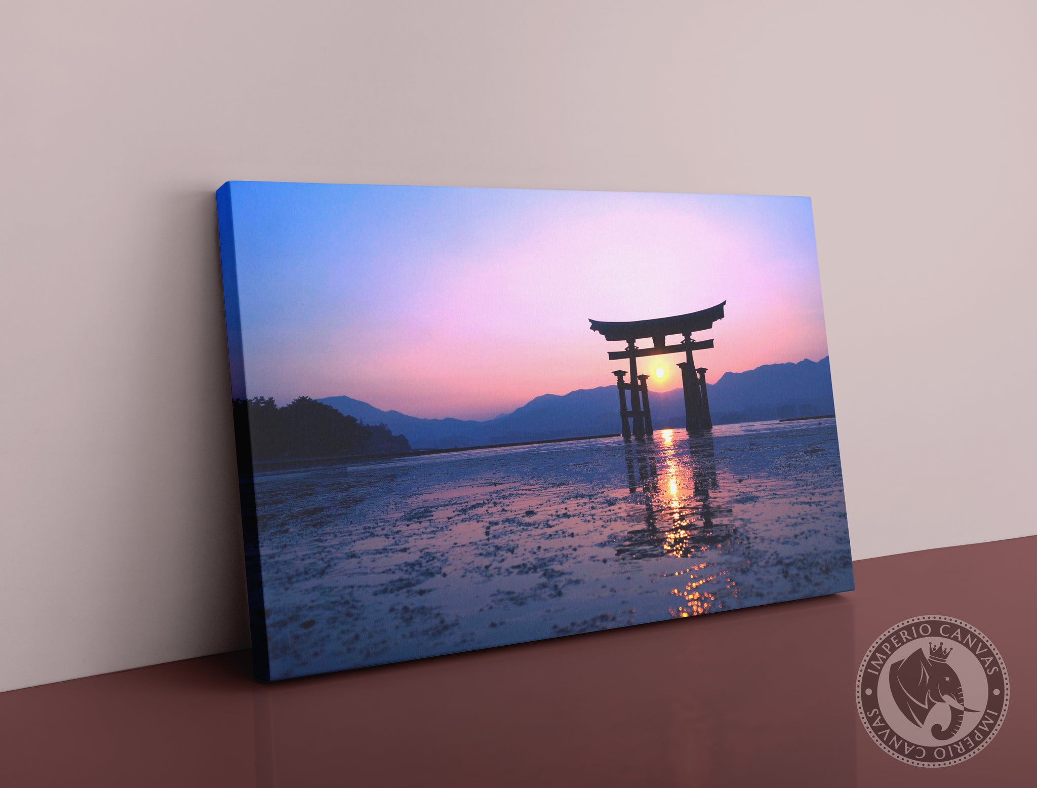 Cuadro Decorativo Monumentos M040 - Arco Torii Japonés al Atardecer