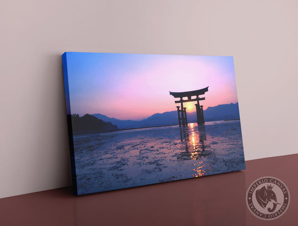 Cuadro Decorativo Monumentos M040 - Arco Torii Japonés al Atardecer