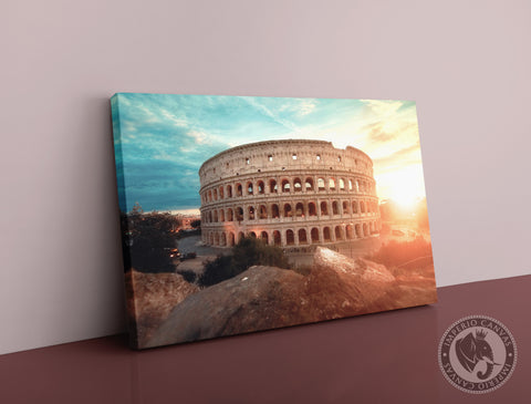 Cuadro Decorativo Monumentos M044 - Coliseo Romano al Atardecer