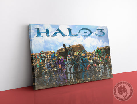 Cuadro Decorativo Gamer X086 - Halo Universe