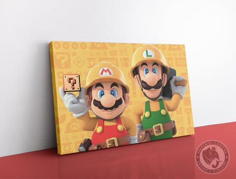 Cuadro Decorativo Gamer X094 - Mario & Luigi